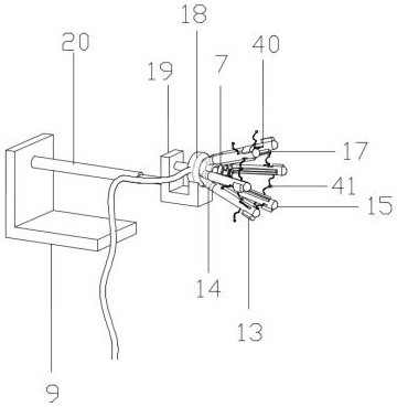 Cleaning device for inner wall of industrial waste barrel in industrial park