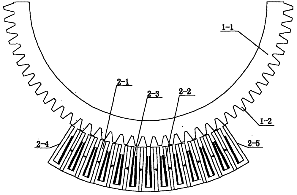 Switch magnetic flow arc-shaped permanent magnet motor