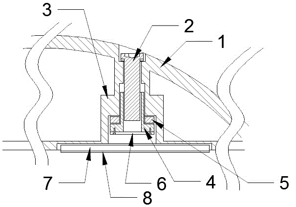 Counterweight foot patch mechanism for mouse