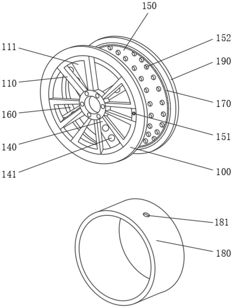 High-strength aluminum alloy hub structure