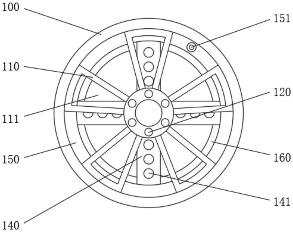 High-strength aluminum alloy hub structure