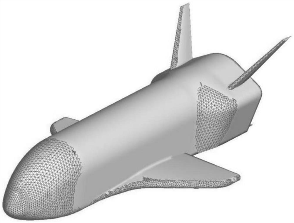 Aircraft surface leading edge attachment line area extraction method