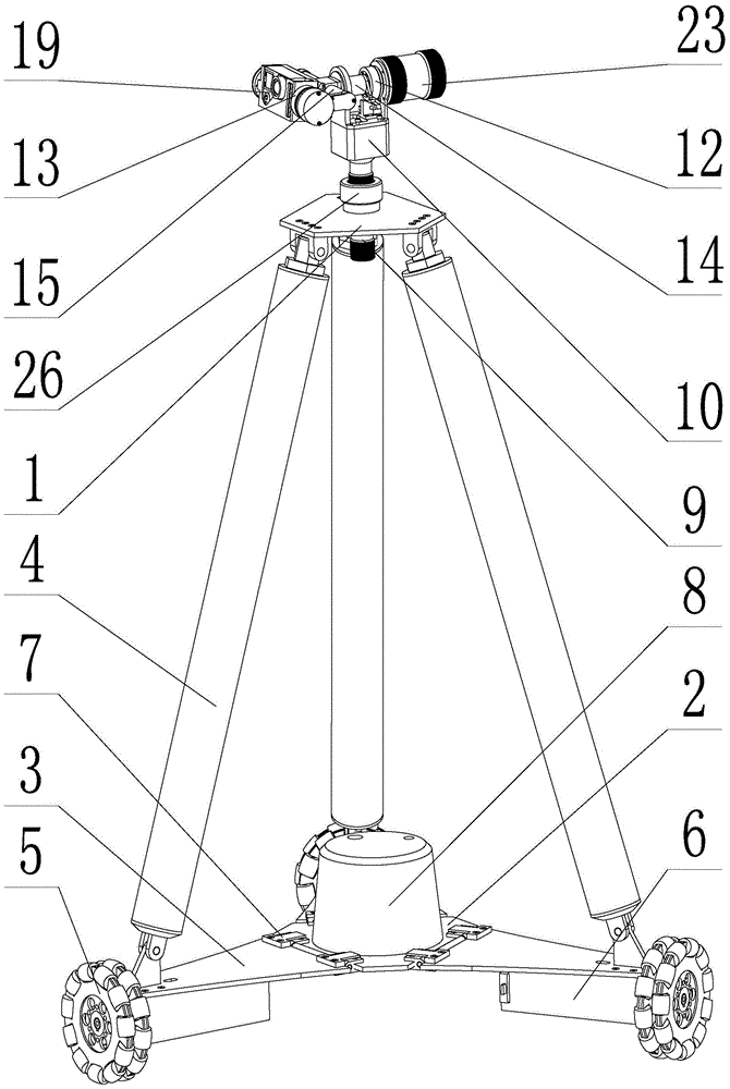 An all-round mobile pan-tilt robot