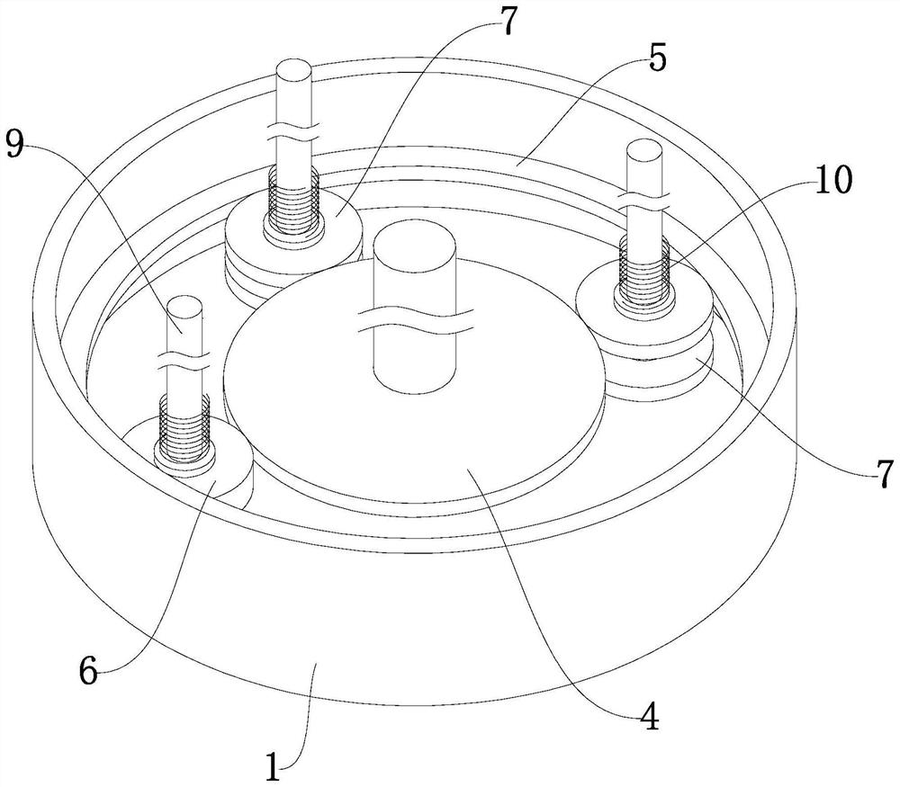 A kind of polishing device for automobile hub mold