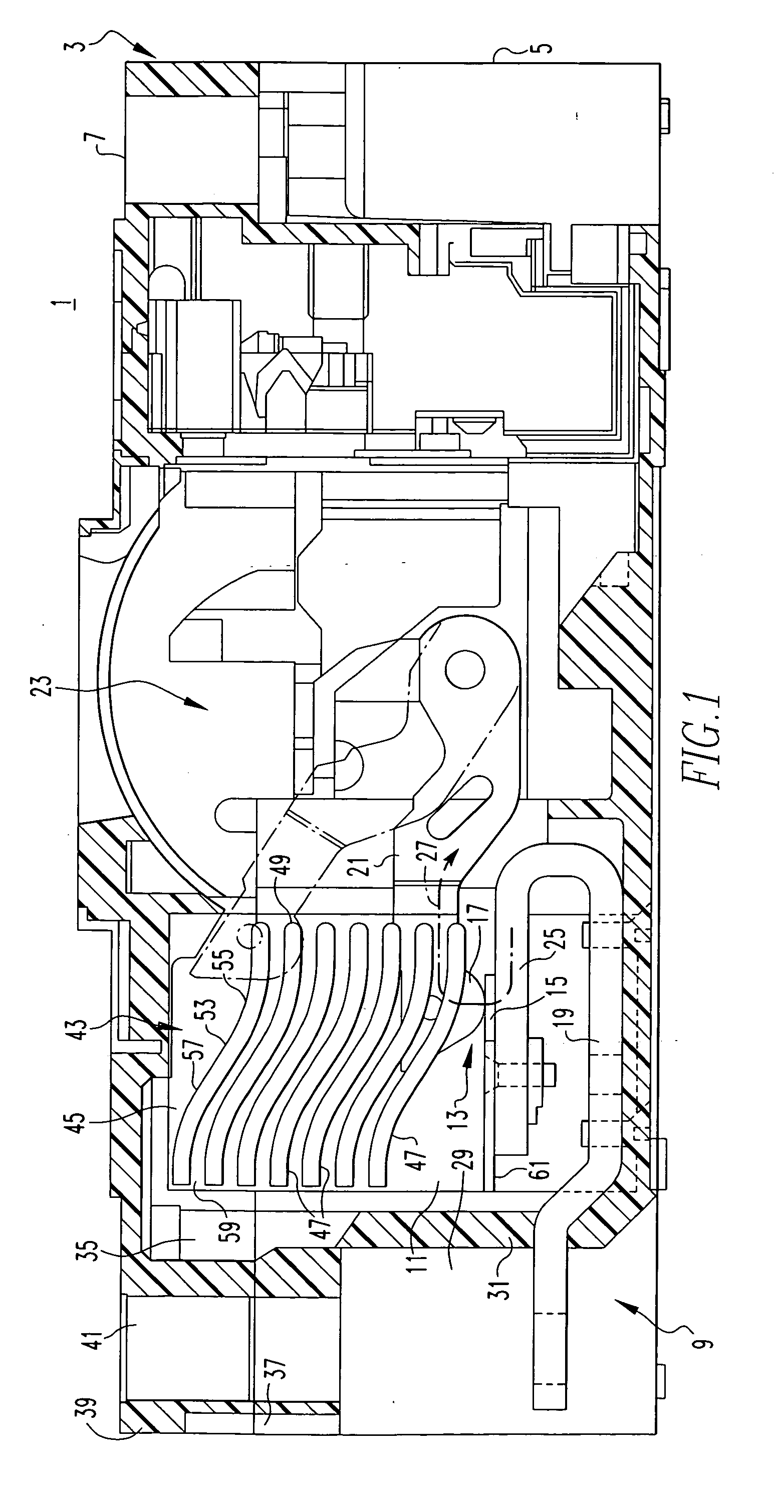 ARC chute assembly and electric power switch incorporating same