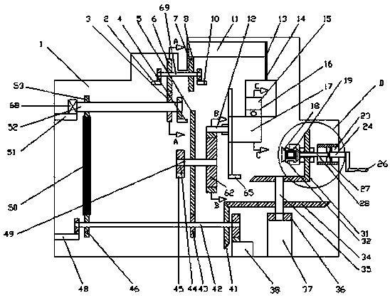 Machining device for saw cutting and milling grinding