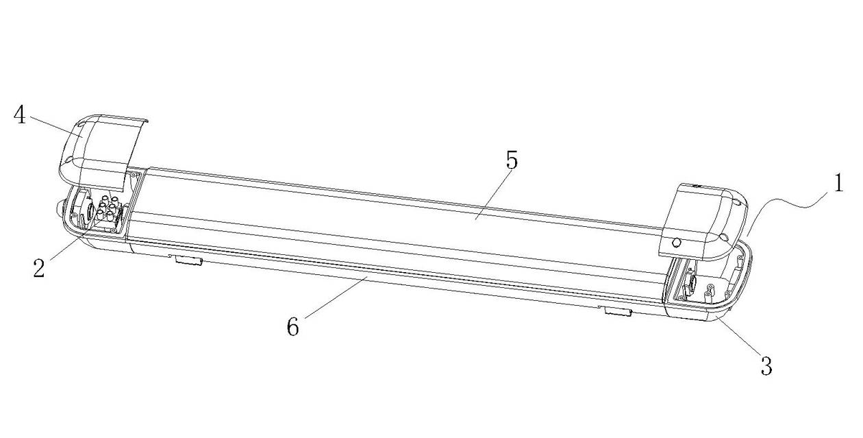 Novel tri-proof light and manufacturing method thereof