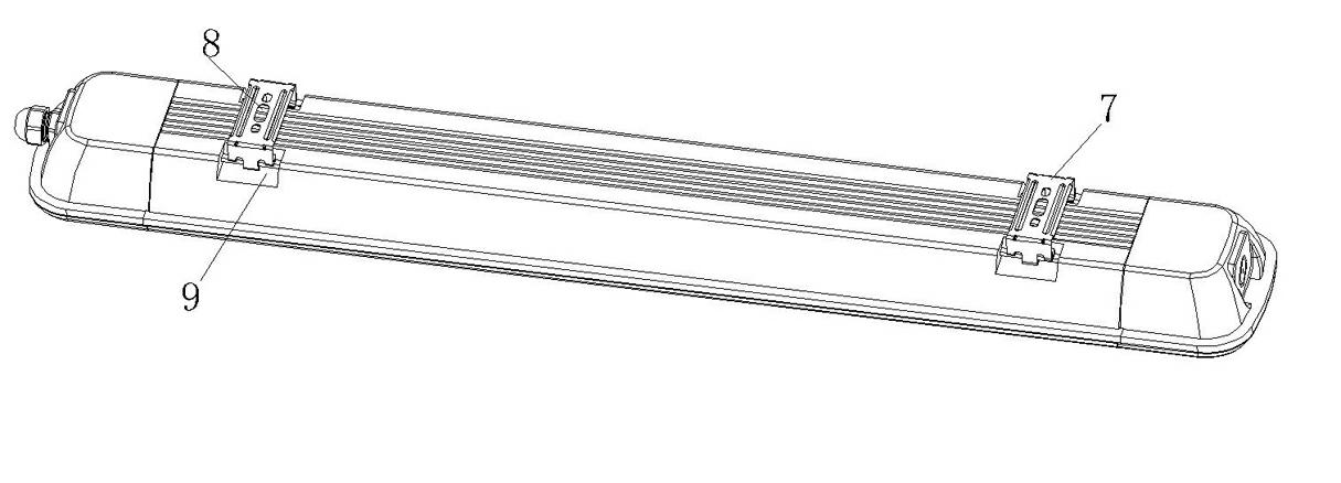 Novel tri-proof light and manufacturing method thereof