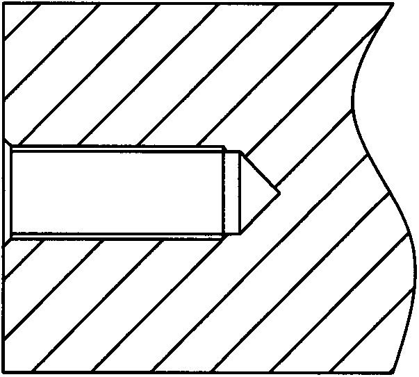 Processing method of ring screw hole on mold