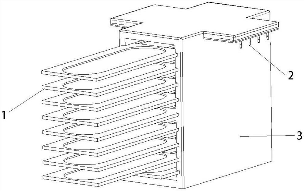 Pulling type multi-functional ink disc rack for teaching