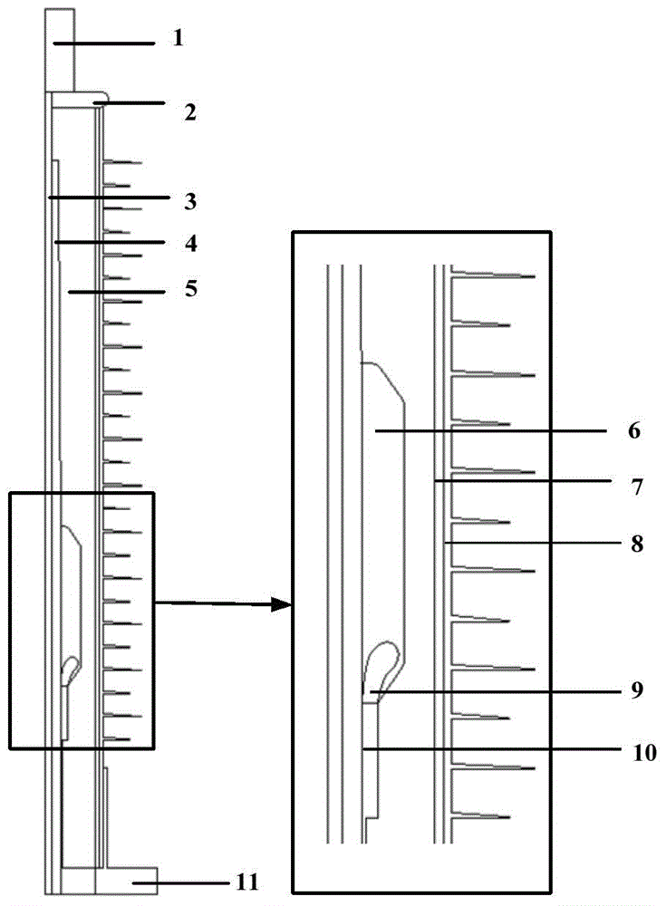 Method for determining through-flow upper limit of high-voltage direct-current plastic insulation cable accessory