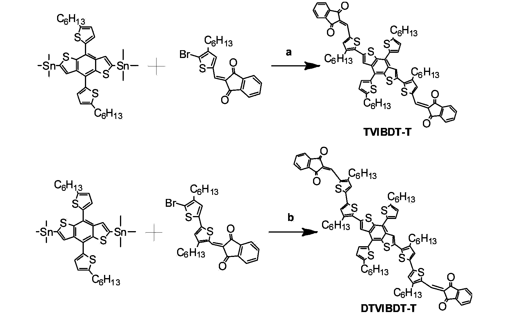 Solution-processable two-dimensional conjugated organic molecule photovoltaic material, preparation method and application thereof