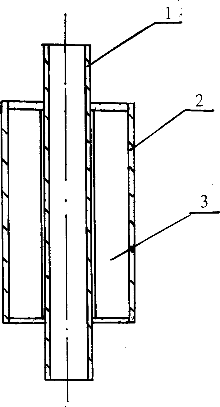 Internal and external double-channel fin tube and heat exchange using said fin tube