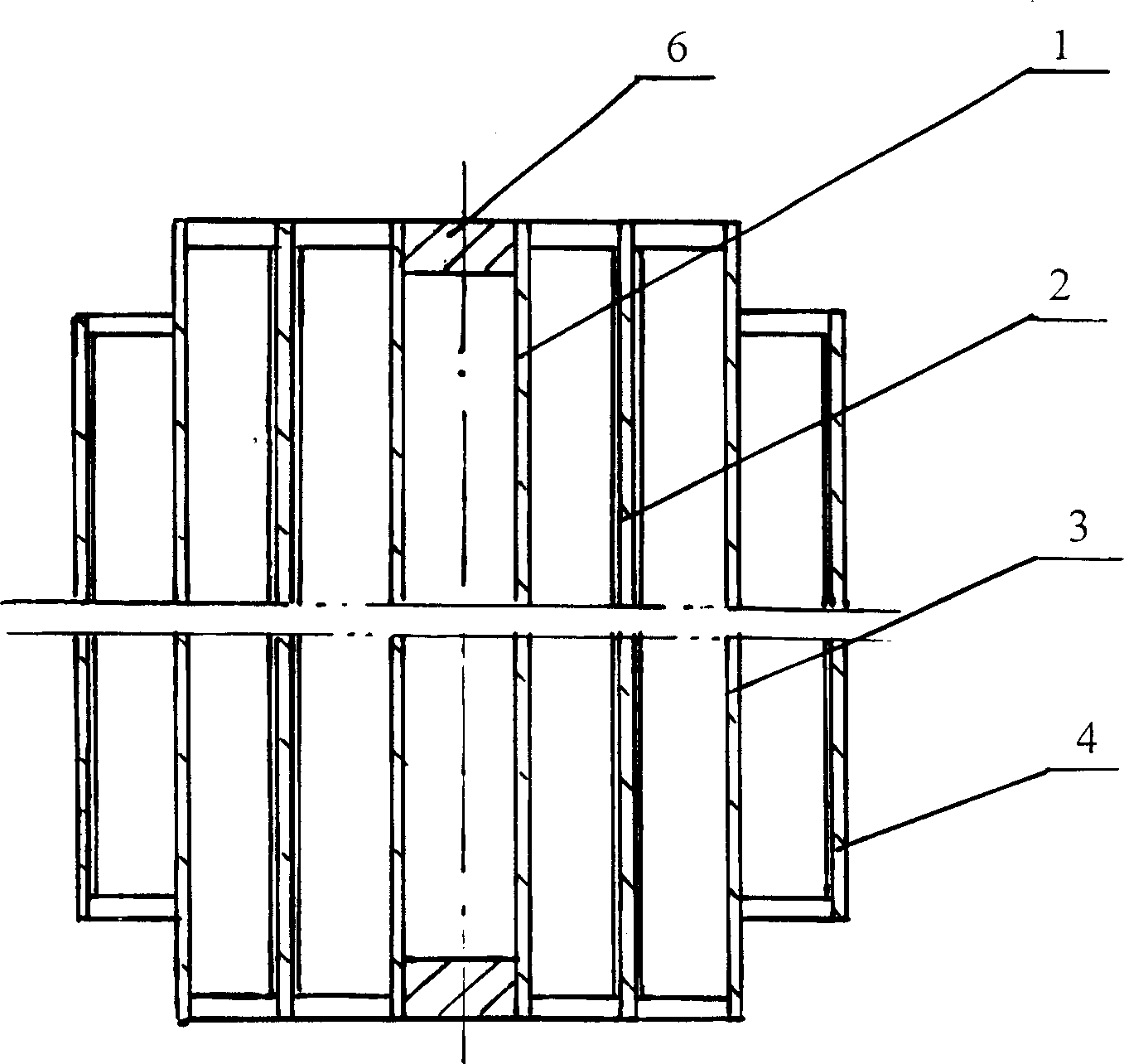 Internal and external double-channel fin tube and heat exchange using said fin tube