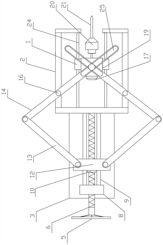 Steel rail drilling device with manual stable feeding function