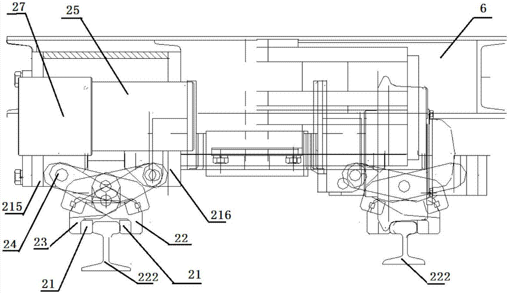 Novel brake shuttle vehicle system of mining endless rope winch