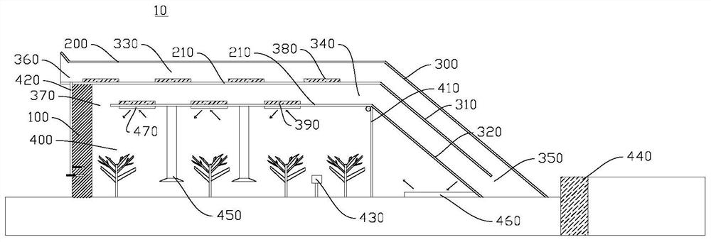 High-yield cherry planting greenhouse