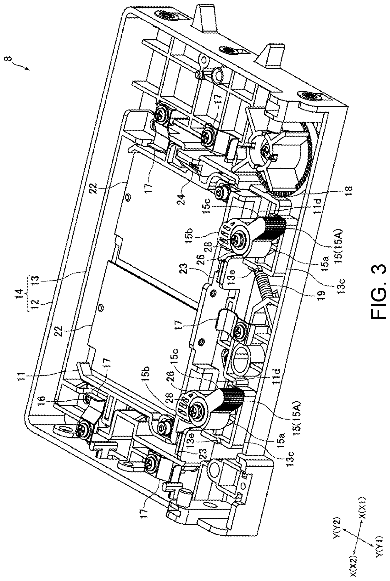 Head holding mechanism and inkjet printer