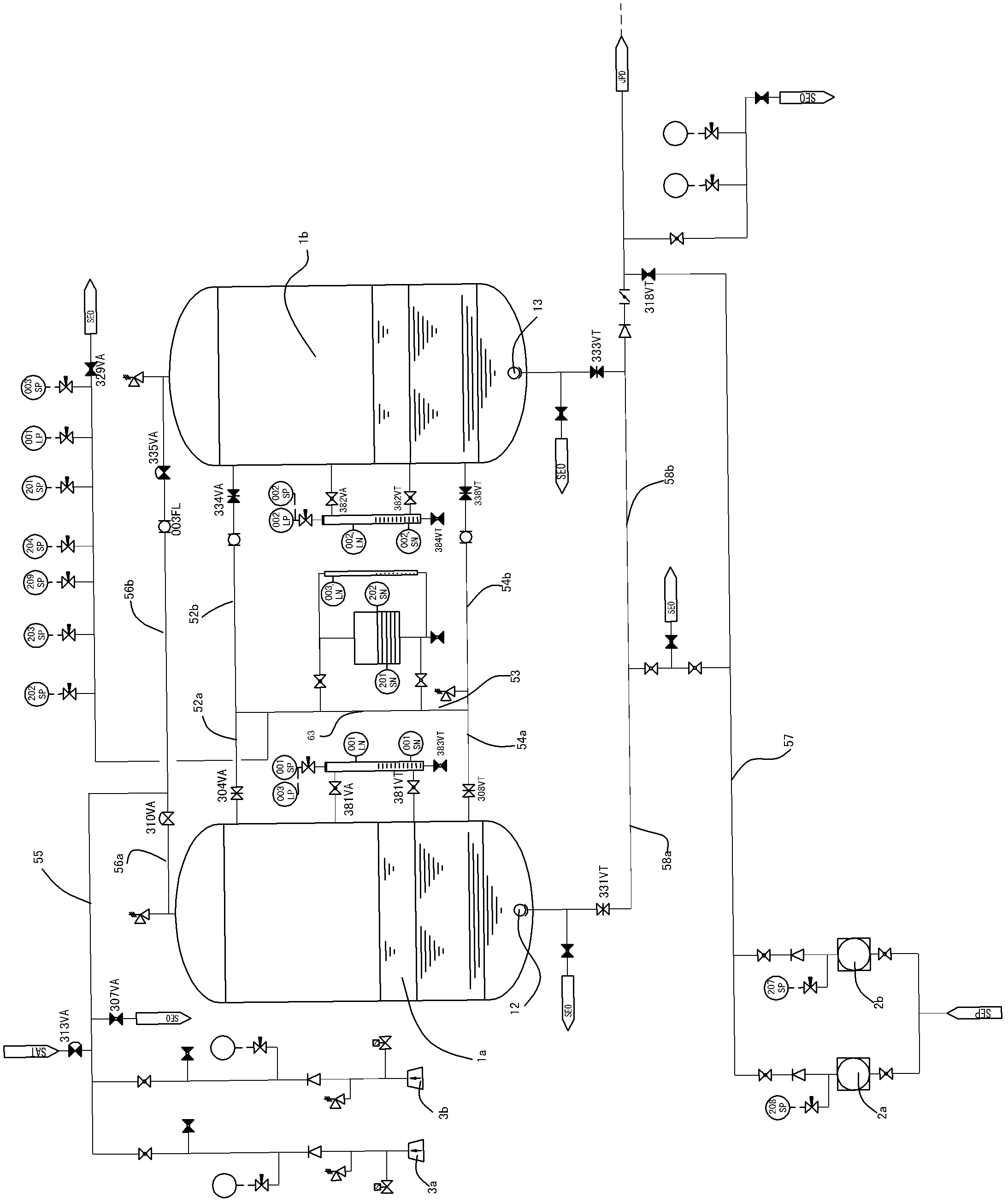 Stable air-pressure fire water supply system