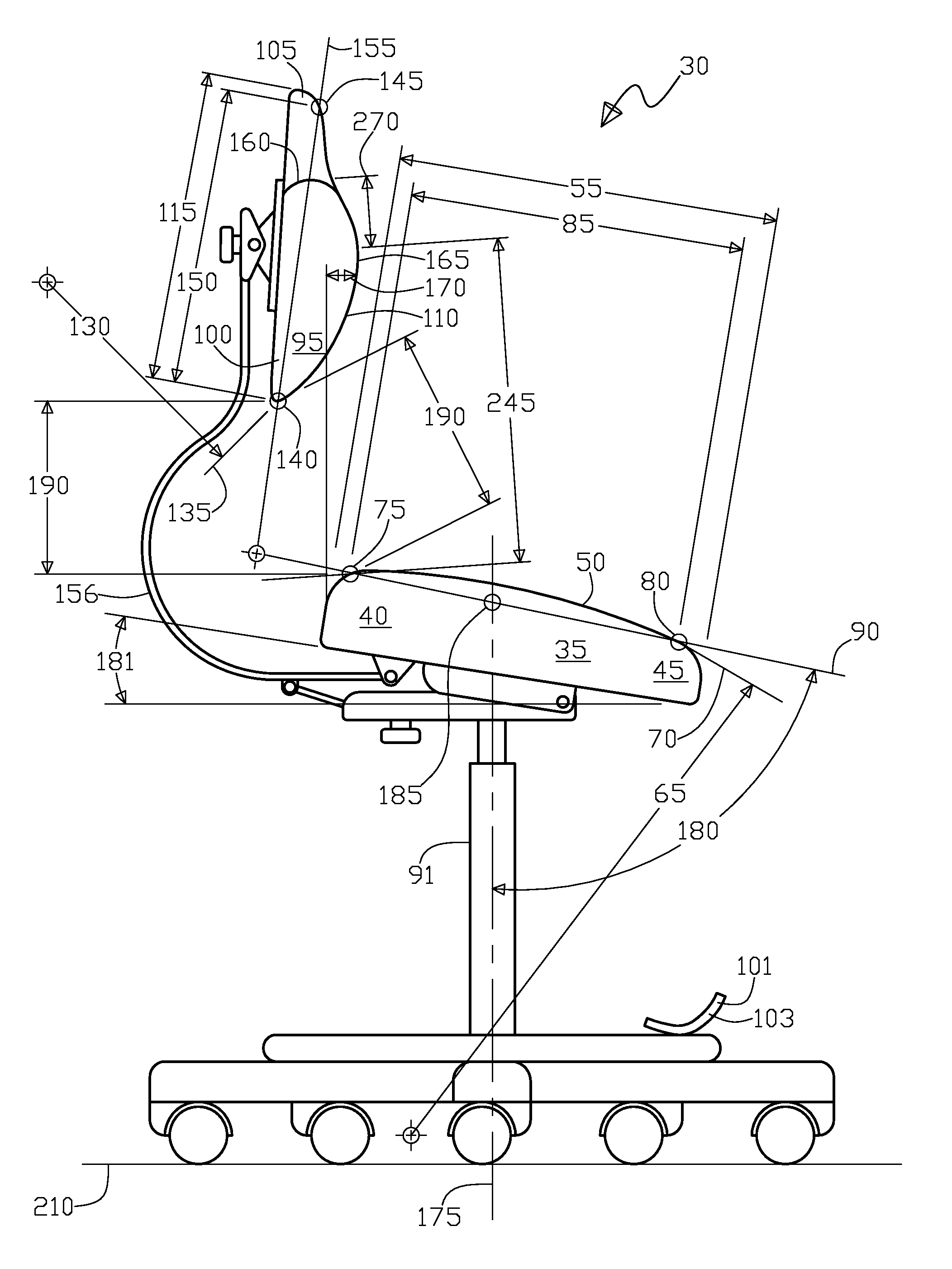 Ergometric Chair Apparatus