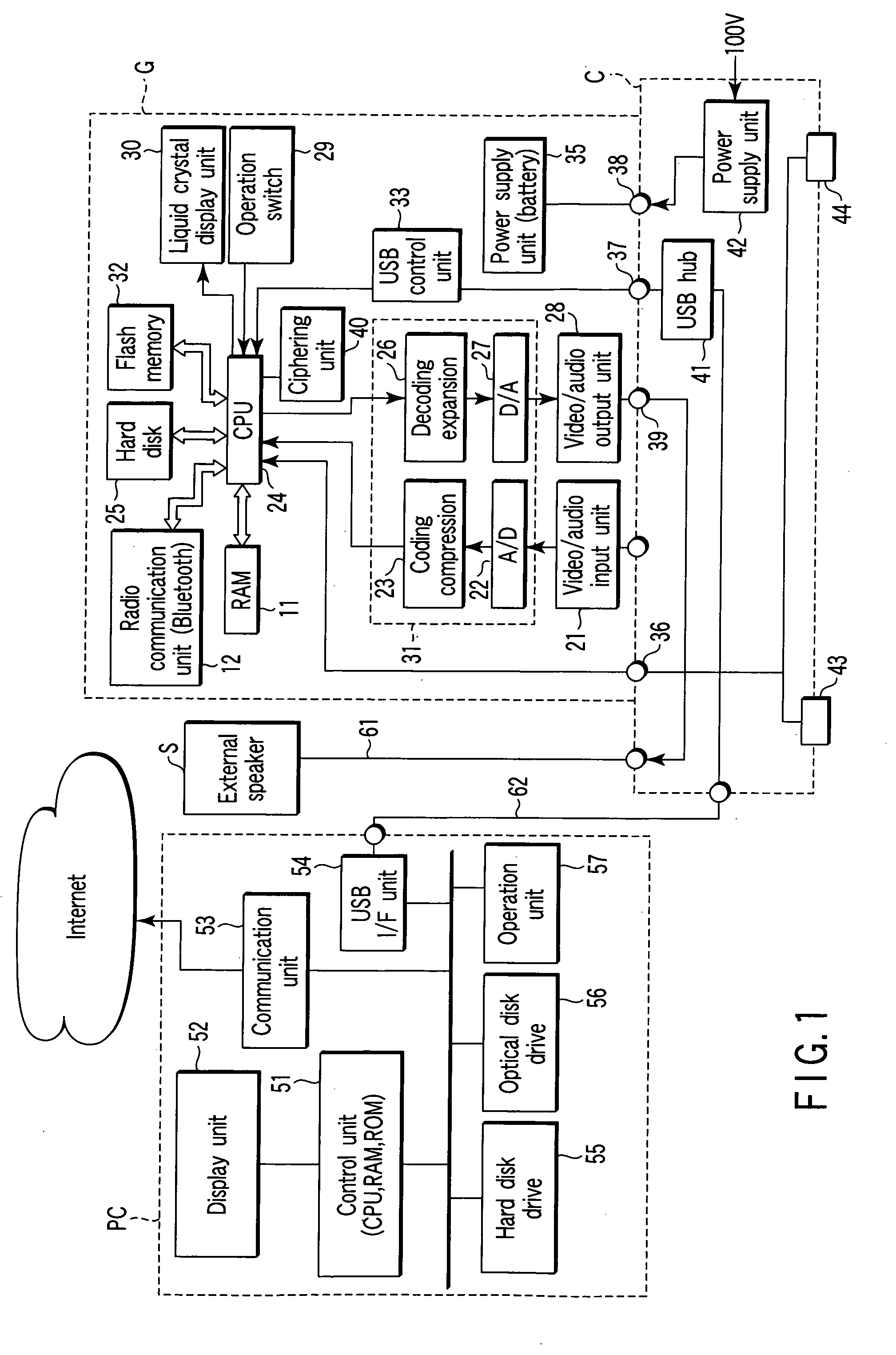 Portable recording and reproducing apparatus, recording and reproducing system and recording and reproducing method