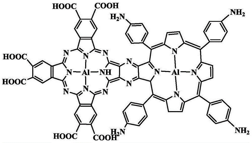 Micro-printing method by using water soluble planar conjugated phthalocyanine porphyrin diad as micro-contact printing ink