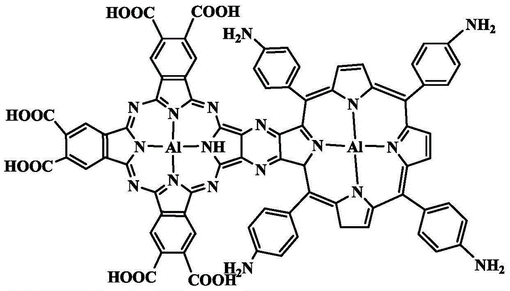 Micro-printing method by using water soluble planar conjugated phthalocyanine porphyrin diad as micro-contact printing ink