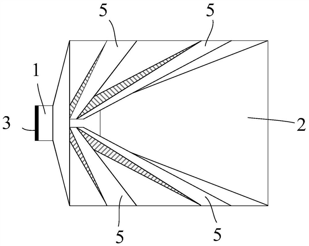 Four-ridge Pyramid Horn Antenna