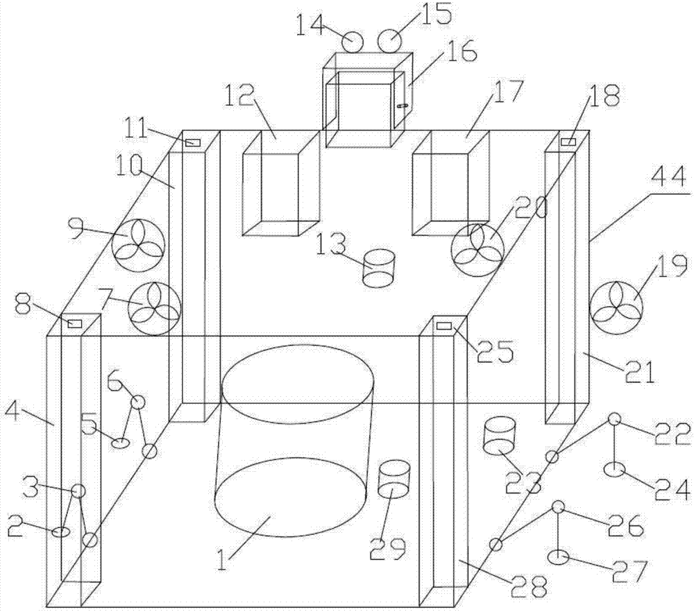 Underwater structure surface cleaning detection system based on buoyancy tank