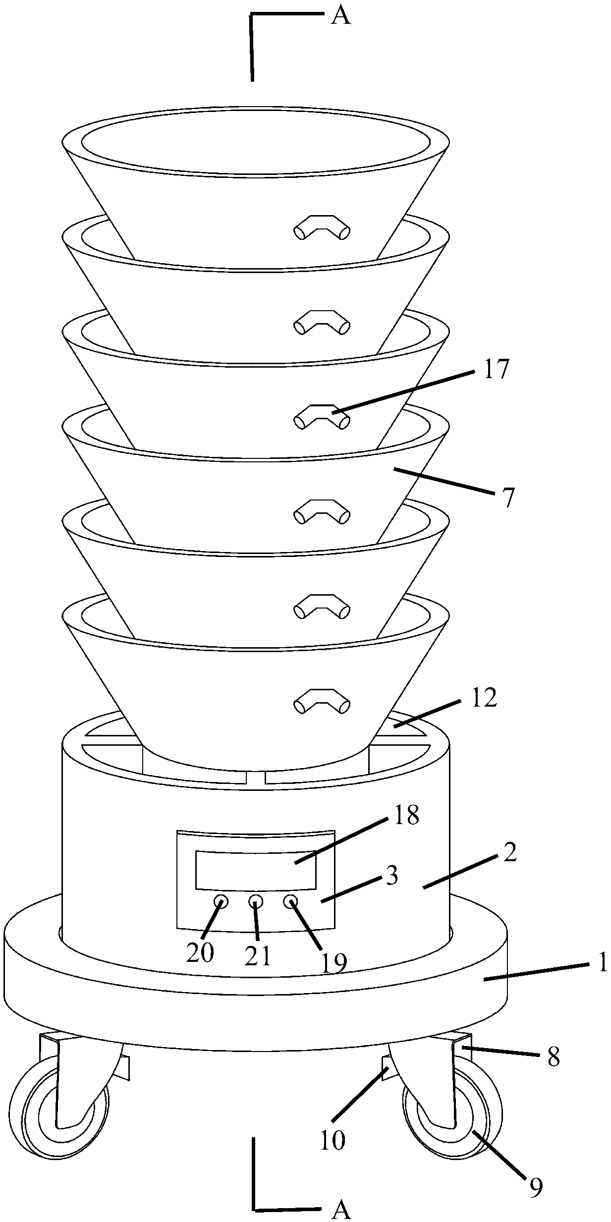 Stereoscopic planting device