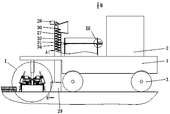 Road waste asphalt removing and regenerating construction integrated device