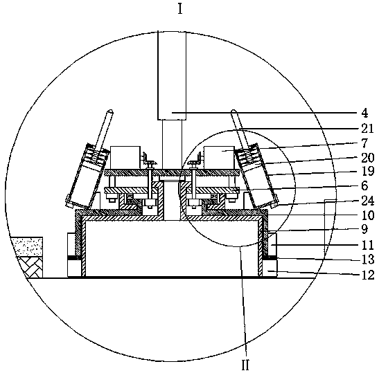 Road waste asphalt removing and regenerating construction integrated device