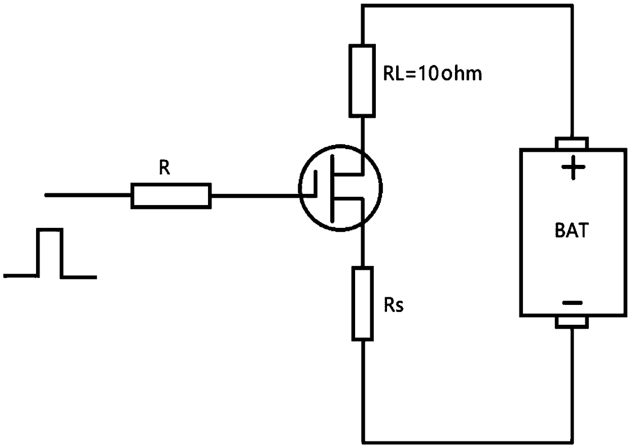 Battery impedance measurement method and system based on analog alternating current small signal