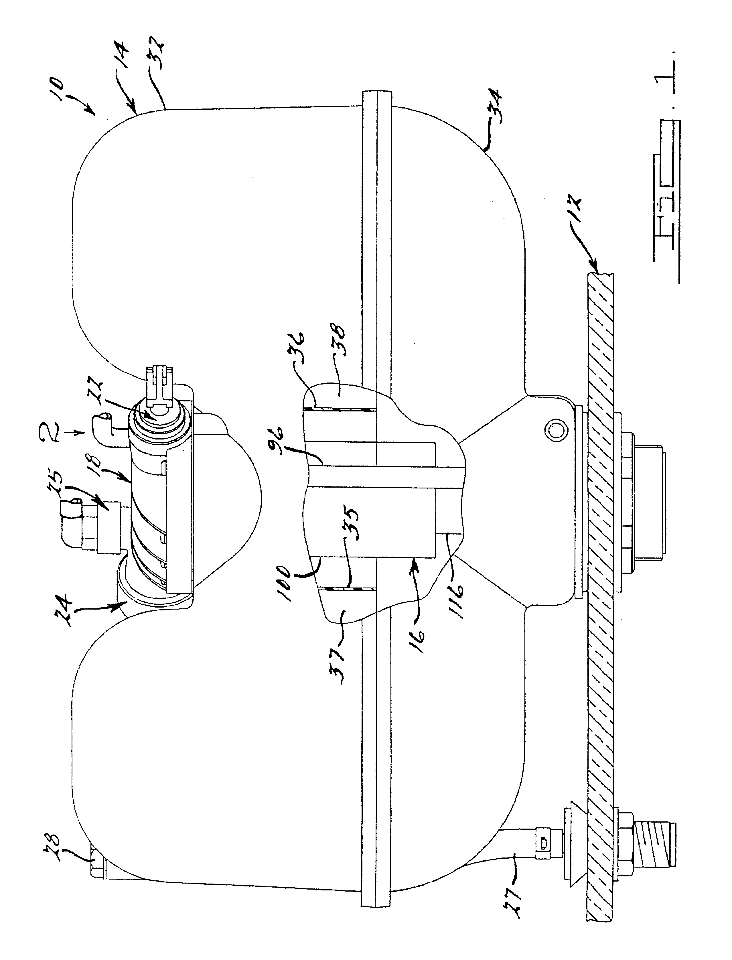 Pressurized water closet flushing system