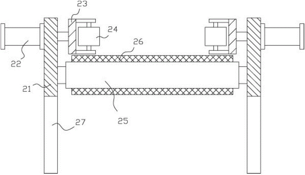 Cylinder packaging barrel conveying device