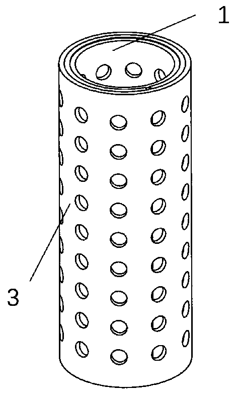 Electrolytic tubular electrode, water electrolysis device comprising same and application thereof