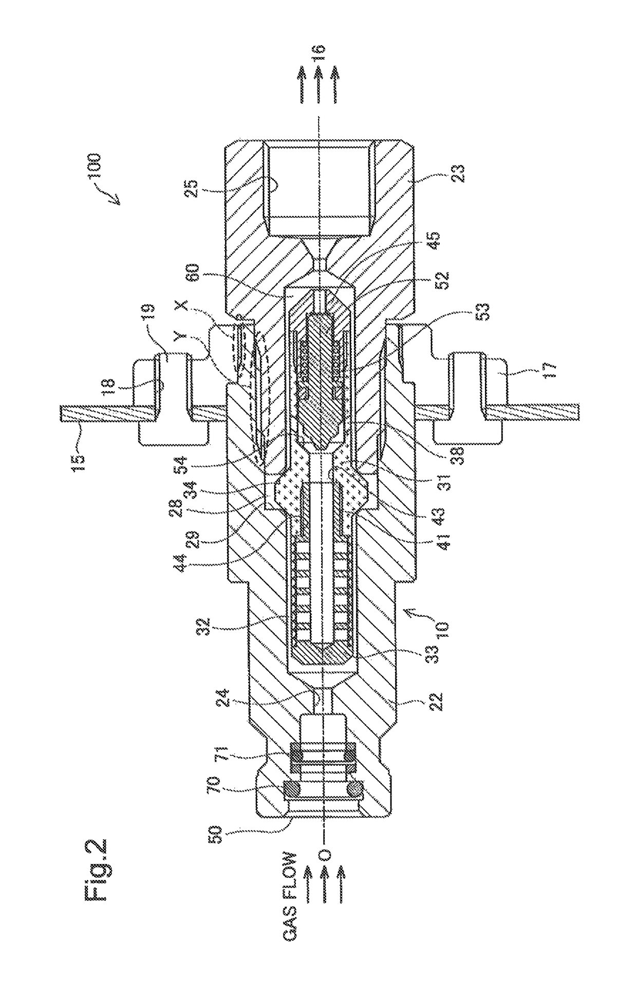 Check valve and receptacle structure