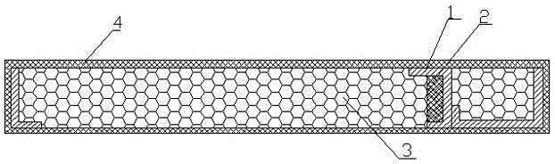 Glass fiber reinforced polyurethane/paper honeycomb sandwich composite car sleeper board and its preparation process