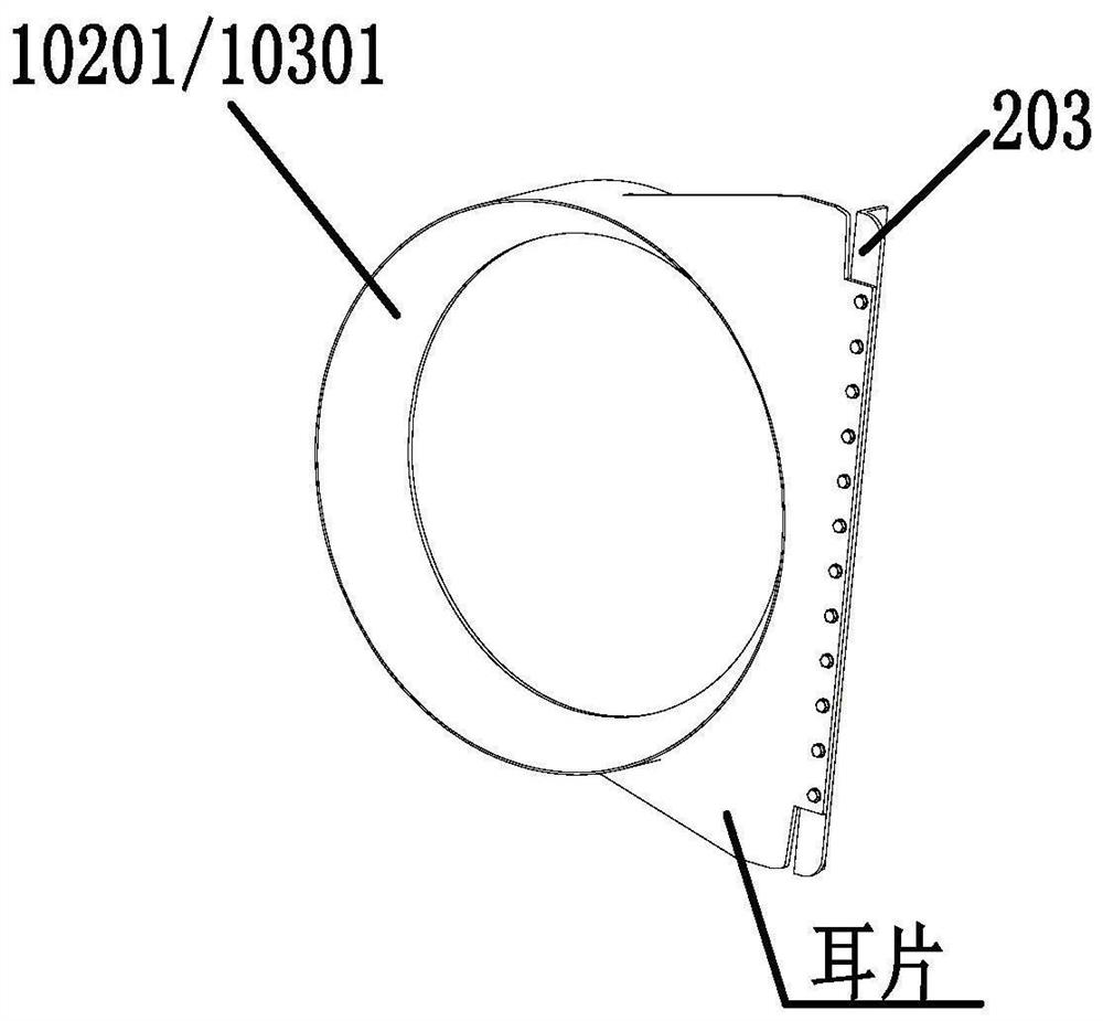 Throwable double-component annular storage tank for spacecraft