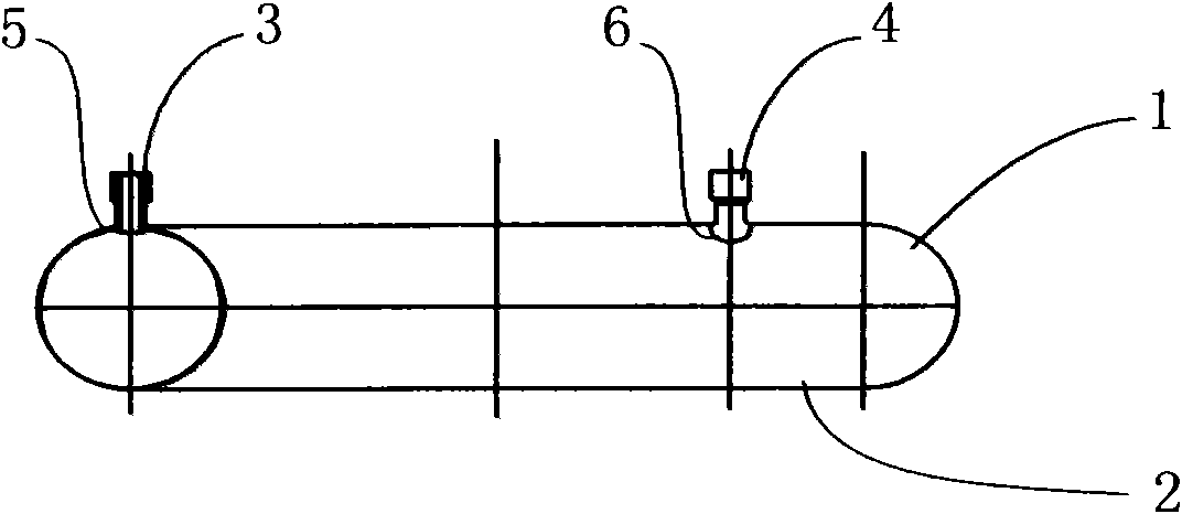 Manufacturing method of internal bladder of annular titanium alloy gas cylinder