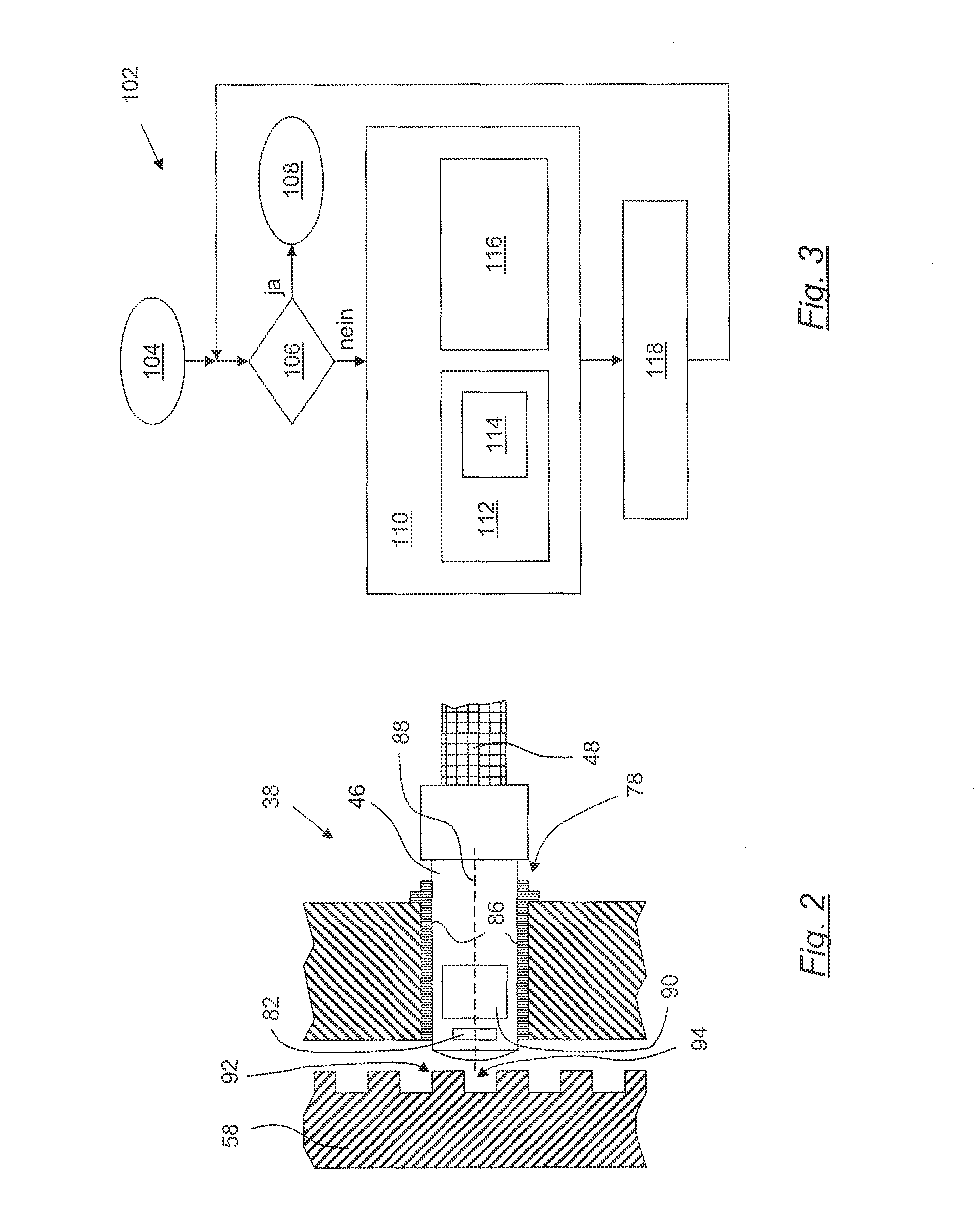 Sensor Device for Measuring the Rotational Speed at a Wheel of a Vehicle, Brake System and Vehicle Therewith and Measuring Method Which Can Be Carried Out Therewith for Measuring the Rotational Speed, and Braking Method