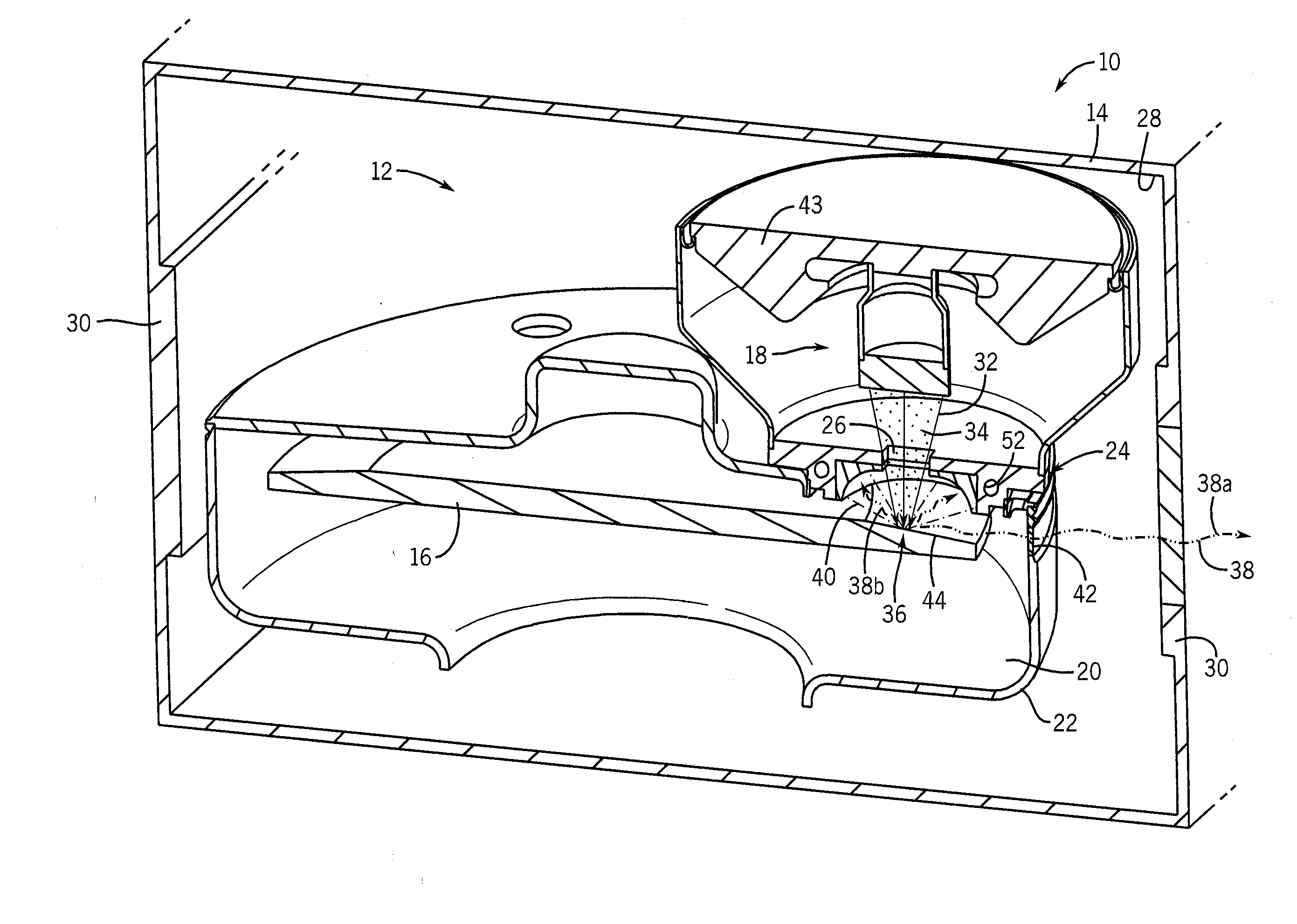 Electron absorption apparatus for an x-ray device