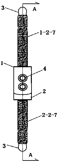 Backbone prosthesis with supination-type expansion tube structure handle and using method thereof