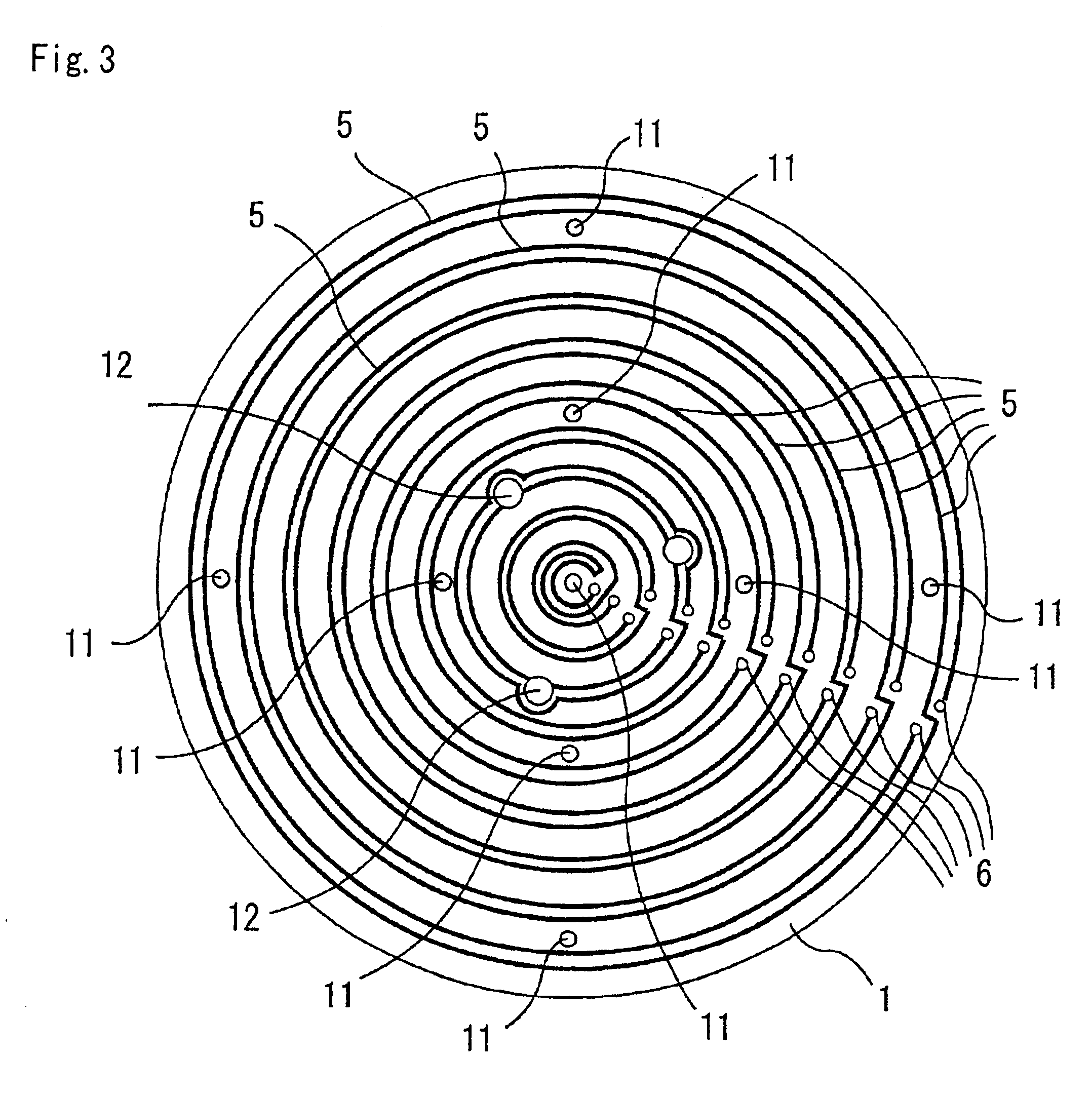 Ceramic substrate for a semiconductor production/inspection device