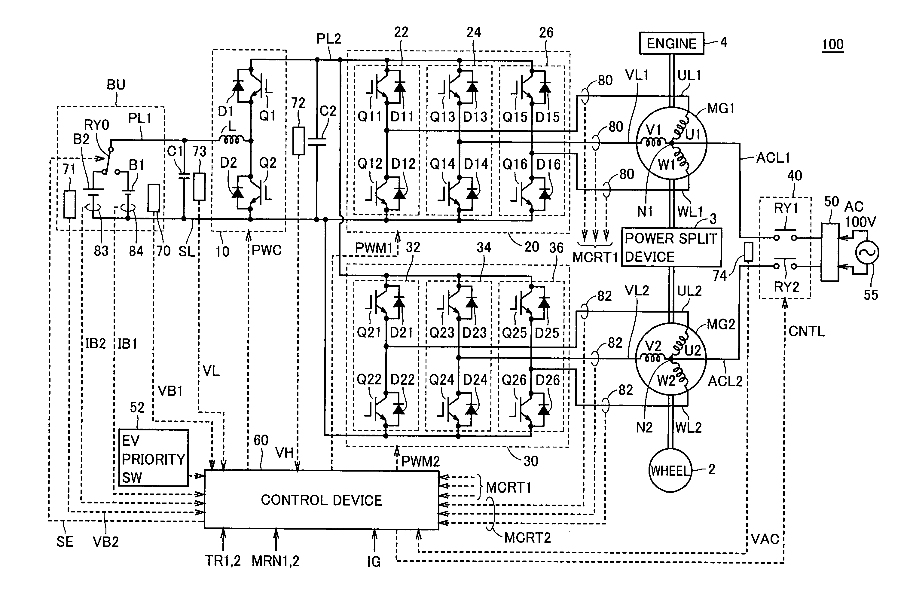 Power supply device for vehicle and method of controlling the same