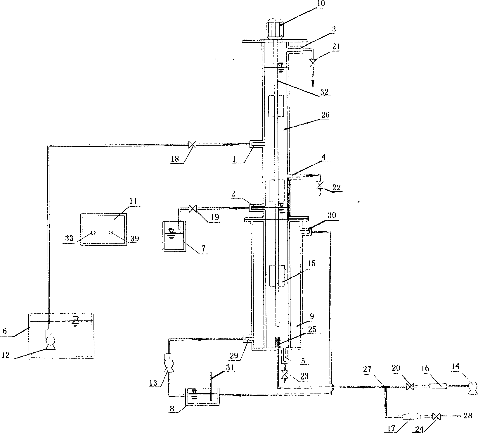 Automatized sequential reaction unit for aerobic particle sludge culture and research