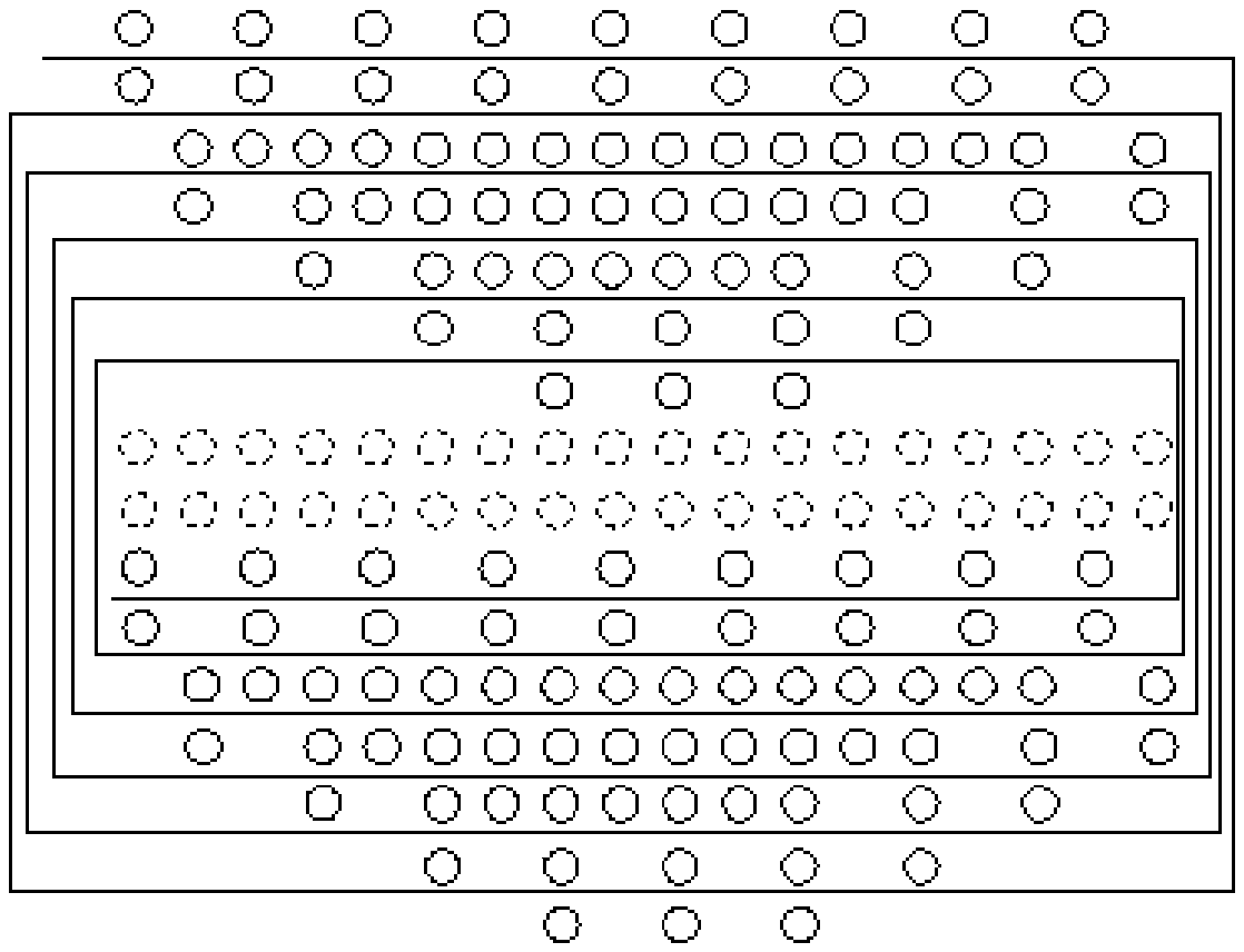 Warp arrangement method of 2.5D copying woven sleeve and copying machine woven sleeve