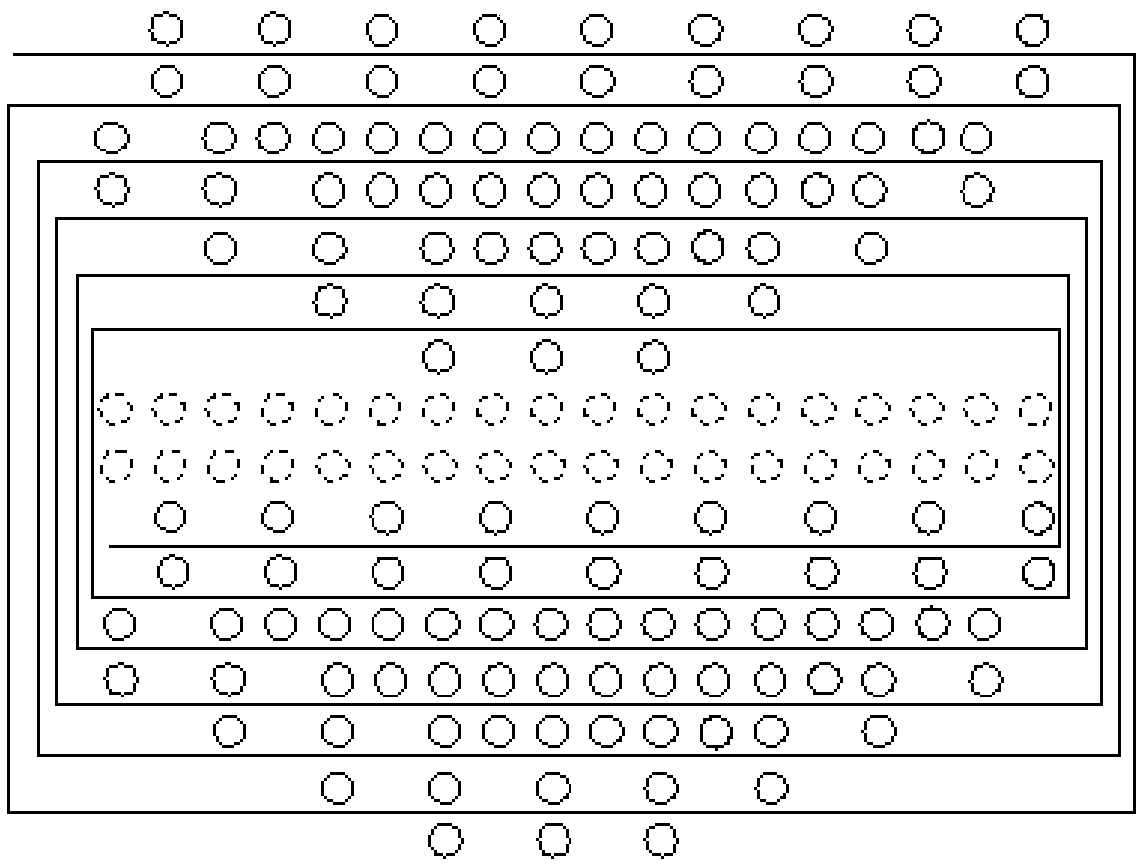 Warp arrangement method of 2.5D copying woven sleeve and copying machine woven sleeve