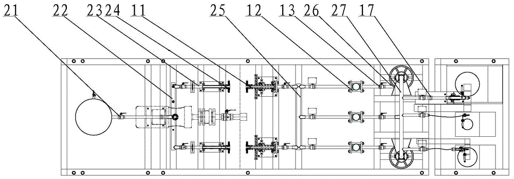 Mass method/standard meter method micro-flow water flow standard device