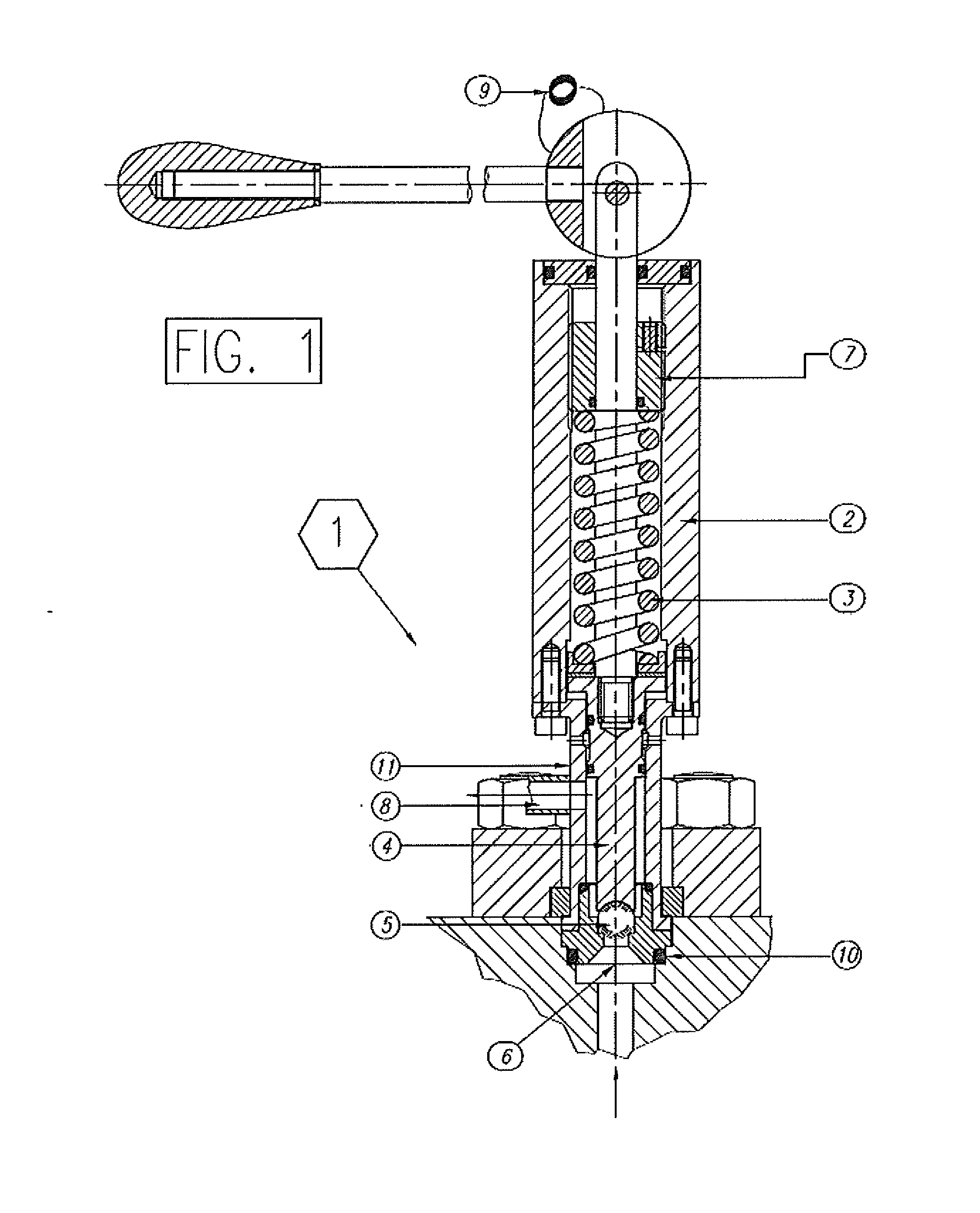 High pressure mechanical safety valve